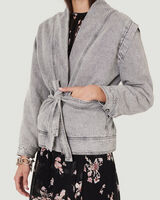 DITRE WASHED DENIM KIMONO JACKET  image number null
